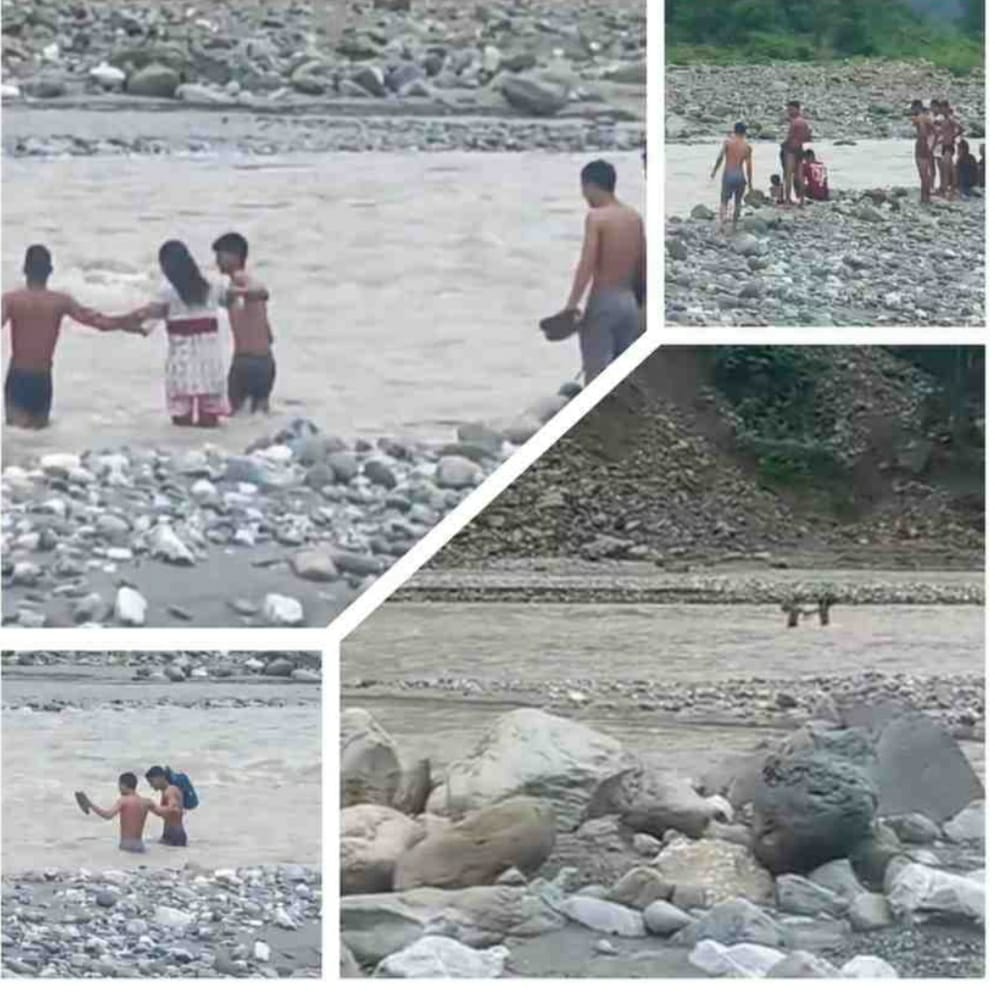 ऊफनती नदी पार कर स्कूल पहुंचना बच्चों की मजबूरी, दुपट्टा बना सहारा श्री मोहन चंद्र  पलड़िया ने स्पष्ट किया है कि ट्राली पूरी तरह से सुरक्षित और सुचारु रूप से संचालित है।